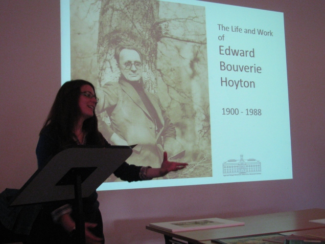 Jen Loffman lecturing on Bouverie Hoyton
