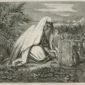 The Moorish Girl at her Father's Grave, Eliza Florance Bridell-Fox, 1866, Once a Week. N.S. Vol.2, wood engraving mounted on grey card
