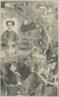 The Young Gentleman's New Year's Dream, London Society Vol. 2, 1862, Florence Claxton, PL611